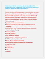 REFLEXOLOGY EXAM CANADA (RAC) 2024-2025NEWEST !!!  COMPLETE ACTUAL EXAM QUESTIONS AND CORRECT ANSWERS