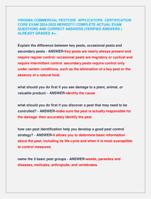 VIRGINIA COMMERCIAL PESTCIDE APPLICATORS CERTIFICATION  CORE EXAM 2024-2025 NEWEST!!! COMPLETE ACTUAL EXAM