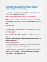 AMCA PHLEBOTOMY EXAM 2024/2025 NEWEST!!! COMPLETE  ACTUAL EXAM QUESTIONS AND 100% CORRECT ANSWERS