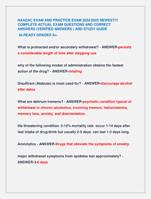 NAADAC EXAM AND PRACTICE EXAM 2024/2025 NEWEST!!!  COMPLETE ACTUAL EXAM QUESTIONS AND CORRECT  ANSWERS
