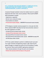 PTA LICENSURE EXAM 2024/2025 NEWEST !!! COMPLETE ACTUAL  EXAM QUESTIONS AND CORRECT DETAILED ANSWERS