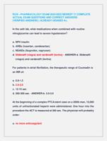RCIS PHARMACOLOGY EXAM 2024/2025 NEWEST !!! COMPLETE  ACTUAL EXAM QUESTIONS AND CORRECT ANSWERS
