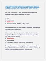 HESI FUNDAMENTALS REMEDIATION EXAM 2024/2025 NEWEST!!!  COMPLETE ACTUAL EXAM QUESTIONS AND CORRECT ANSWERS