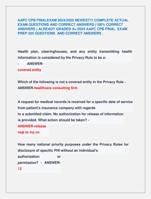AAPC CPB FINALEXAM 2024/2025 NEWEST!!! COMPLETE ACTUAL  EXAM QUESTIONS AND CORRECT ANSWERS