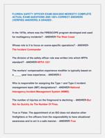 FLORIDA SAFETY OFFICER EXAM 2024/2025 NEWEST!!! COMPLETE  ACTUAL EXAM