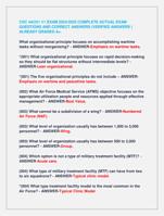 CDC 4AO51 V1 EXAM 2024/2025 COMPLETE ACTUAL EXAM  QUESTIONS AND CORRECT ANSWERS (VERIFIED ANSWERS )  ALREADY GRADED