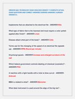 OREGON NAIL TECHNOLOGY EXAM 2024/2025 NEWEST !! COMPLETE ACTUAL  EXAM QUESTIONS AND CORRECT ANSWERS