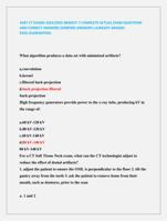 ASRT CT EXAMS 2024/2025 NEWEST !! COMPLETE ACTUAL EXAM QUESTIONS  AND CORRECT ANSWERS (VERIFIED ANSWERS )