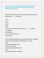 ASRT  SEAL EXAM 1 , 2024/2025 NEWEST!! COMPLETE ACTUAL EXAM  QUESTIONS AND CORRECT ANSWERS (VERIFIED ANSWERS )