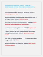 ASRT TESTS BOARD REVIEW 2024/2025 COMPLETE  QUESTIONS AND CORRECT ANSWERS (VERIFIED ANSWERS )