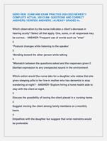 GERO HESI EXAM AND EXAM PRACTICE 2024/2025 NEWEST!!  COMPLETE ACTUAL 300 EXAM QUESTIONS AND CORRECT  ANSWERS