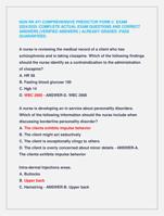 NGN RN ATI COMPREHENSIVE PREDICTOR FORM C EXAM  2024/2025 /COMPLETE ACTUAL EXAM QUESTIONS AND CORRECT  ANSWERS