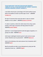TEXAS MANICURIST WRITTEN EXAM 2024/2025 NEWEST!!  COMPLETE ACTUAL EXAM QUESTIONS AND CORRECT ANSWERS