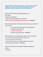 CHHA(CERTIFIED HOME HEALTH AIDE ) EXAM 2024/2025 NEWEST!!  COMPLETE ACTUAL 320 EXAM QUESTIONS ANDD CORRECT  ANSWERS