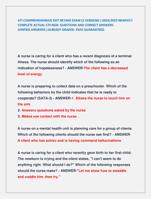 ATI COMPREHEHENSIVE EXIT RETAKE EXAM (2 VERSIONS ) 2024/2025 NEWEST!!  CONPLETE ACTUAL 174 NGN QUESTIONS AND CORRECT ANSWERS