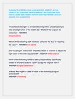 SURGICAL TECH CERTIFICATION EXAM 2024/2025 NEWEST !!