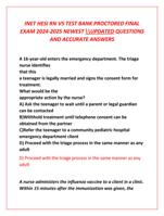 INET HESI RN V5 TEST BANK PROCTORED FINAL  EXAM 2024-2025 NEWEST \UPDATED QUESTIONS  AND ACCURATE ANSWERS