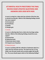 ATI MENTAL HEALTH PROCTORED THE FINAL  REVIEW EXAM UPDATED QUESTIONS AND  ANSWERS 2025-2026 WITH NGN