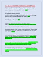 Acute Care Final EXAM 2025 QUESTIONS AND CORRECT ANSWER