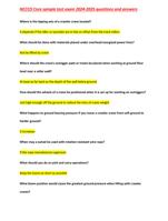 NCCCO Core sample test exam 2025