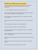 NCCER exam 2025 inquiries and replies