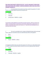 NSG 6440 EXAM WEEK 9 PREDICTOR TEST