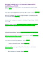 PORTAGE LEARNING CHEM 210 EXAM 2025
