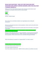 RELIAS QUIZ QUESTIONS EXAM 2025