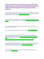 RN ATI capstone proctored comprehensive assessment 2019 B 2025 UPDATE