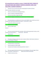 Ati comprehensive predictor version 1 EXAM 2025