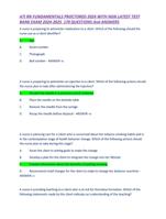 ATI RN FUNDAMENTALS PROCTORED 2024 WITH NGN LATEST TEST BANK EXAM 2024