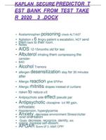 KAPLAN SECURE PREDICTOR TEST BANK FROM TEST_TAKER_2020__3_