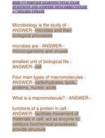 BIOD 171 Portage Learning Final exam
