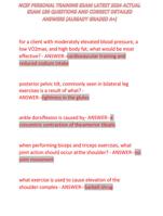 NCSF PERSONAL EXAM QUESTIONS AND CORRECT ANSWERS (ALREADY GRADED A+