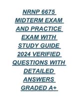 NRNP 6675 MIDTERM EXAM 2 2025 new