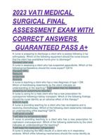 2vati medical surgical assessment  EXAM