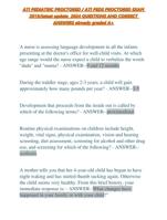 ATI PEDIATRIC PROCTORED EXAM 2024-2025