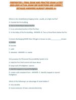 FIREFIGHTER 1 FINAL EXAM  2024-2025