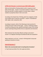 LETRS Unit 8 Session 1 ,2,3,4,5,6 exam 2025-2026 update