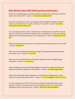 ACLS Written Exam 2025-2026 questions and answers