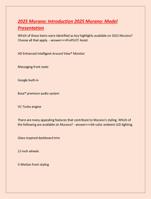 2025 Murano: Introduction 2025 Murano: Model Presentation