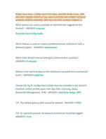 Bridge Course Exam 1 2025-2025