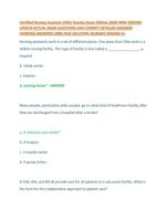 Certified Nursing Assistant (CNA) Practice Exam (Edition 2024) NEW VERSION UPDATE ACTUAL EXAM QUESTIONS