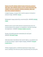 Chapter 8 and 20 radiology digital imaging EXAM