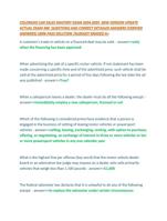 COLORADO CAR SALES MASTERY EXAM