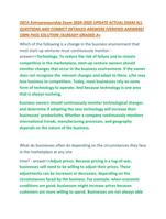 DECA Entrepreneurship Exam 2024-2025