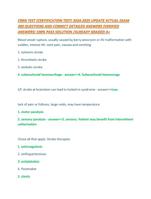 CRRN TEST (CERTIFICATION TEST) 2024-2025 UPDATE ACTUAL EXAM 300 QUESTIONS AND CORRECT DETAILED ANSWERS (VERIFIED ANSWERS