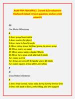 AANP FNP PEDIATRICS: Growth &Development  Flashcards latest version questions and accurate  answer