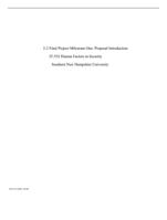 2-2 Final Project Milestone One: Proposal IntroductionIT-552