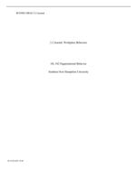 RUNNING HRAD: 2-2 Journal2-2 Journal: Workplace BehaviorsOL-